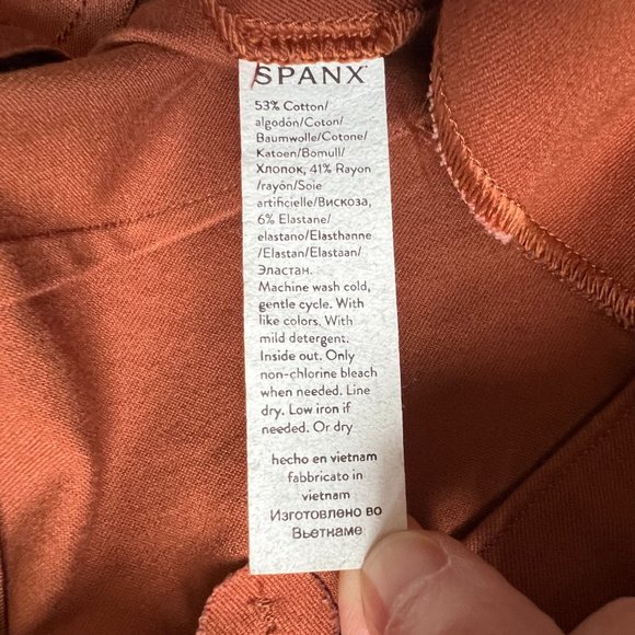 Worn once On The Go Ankle Slim Straight Pants In Bronze Glow Size M - Picture 13 of 14